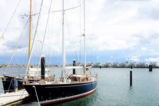 Ausblick auf die Wohnung vom Hafen aus