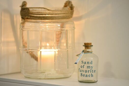 Kerzen und die Deko für die entspannenden Momente