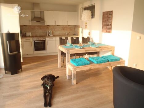 so kann die Küche mit Hund aussehen :)