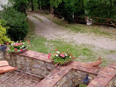 Eingang und private Terrasse