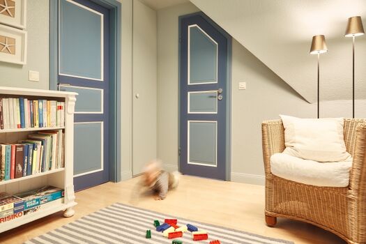 ...oder Spielflur mit Vorleseecke
