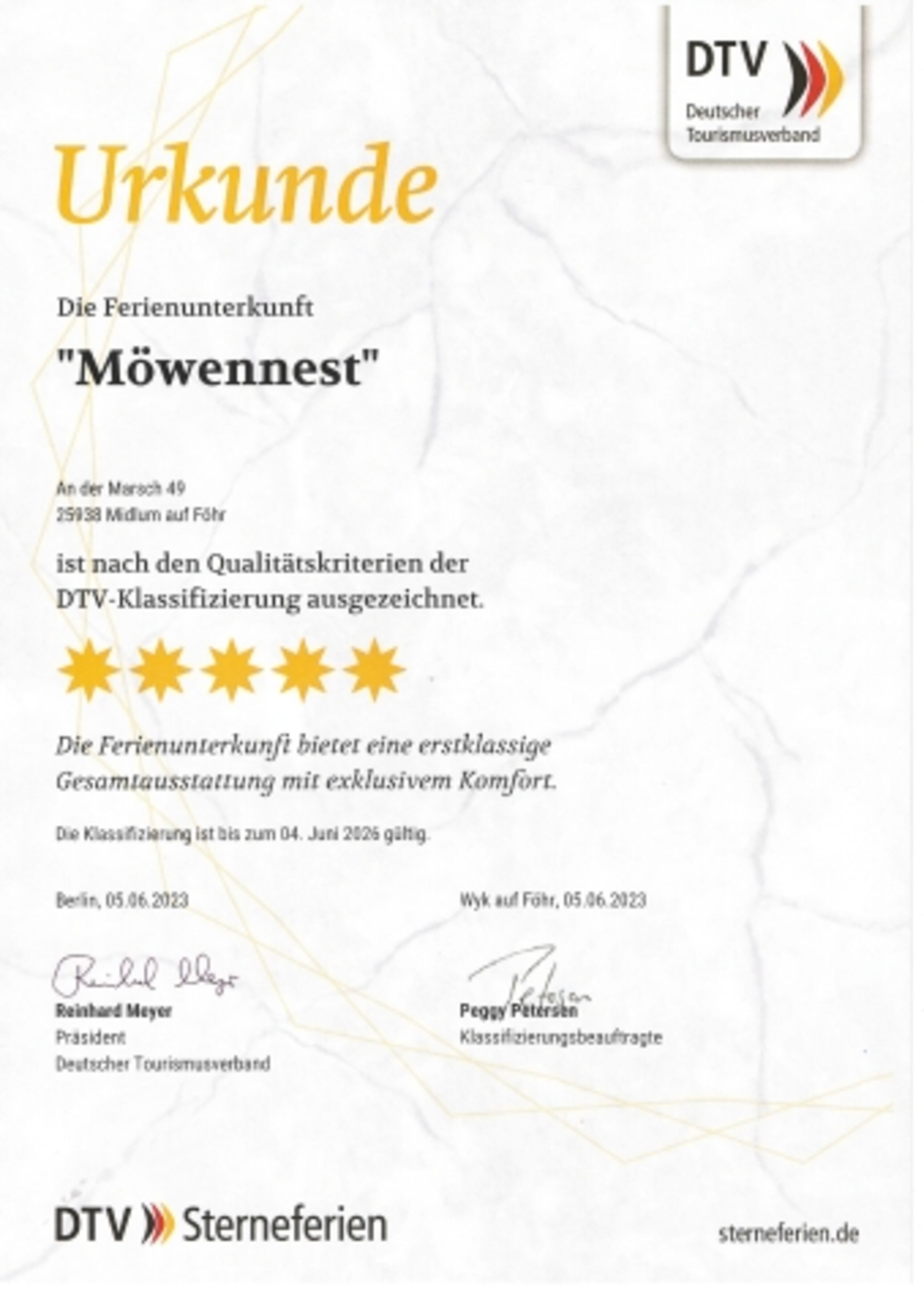 Auszeichnung vom DTV