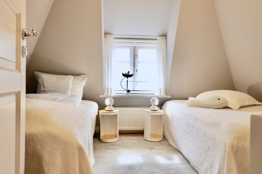 der gemütliche Schlafraum im OG