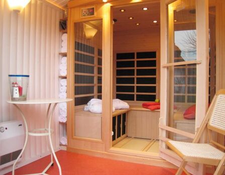 Infarotsauna im Garten 