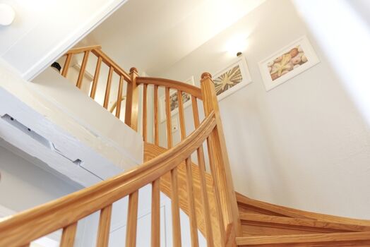 der Aufgang in die erste Etage