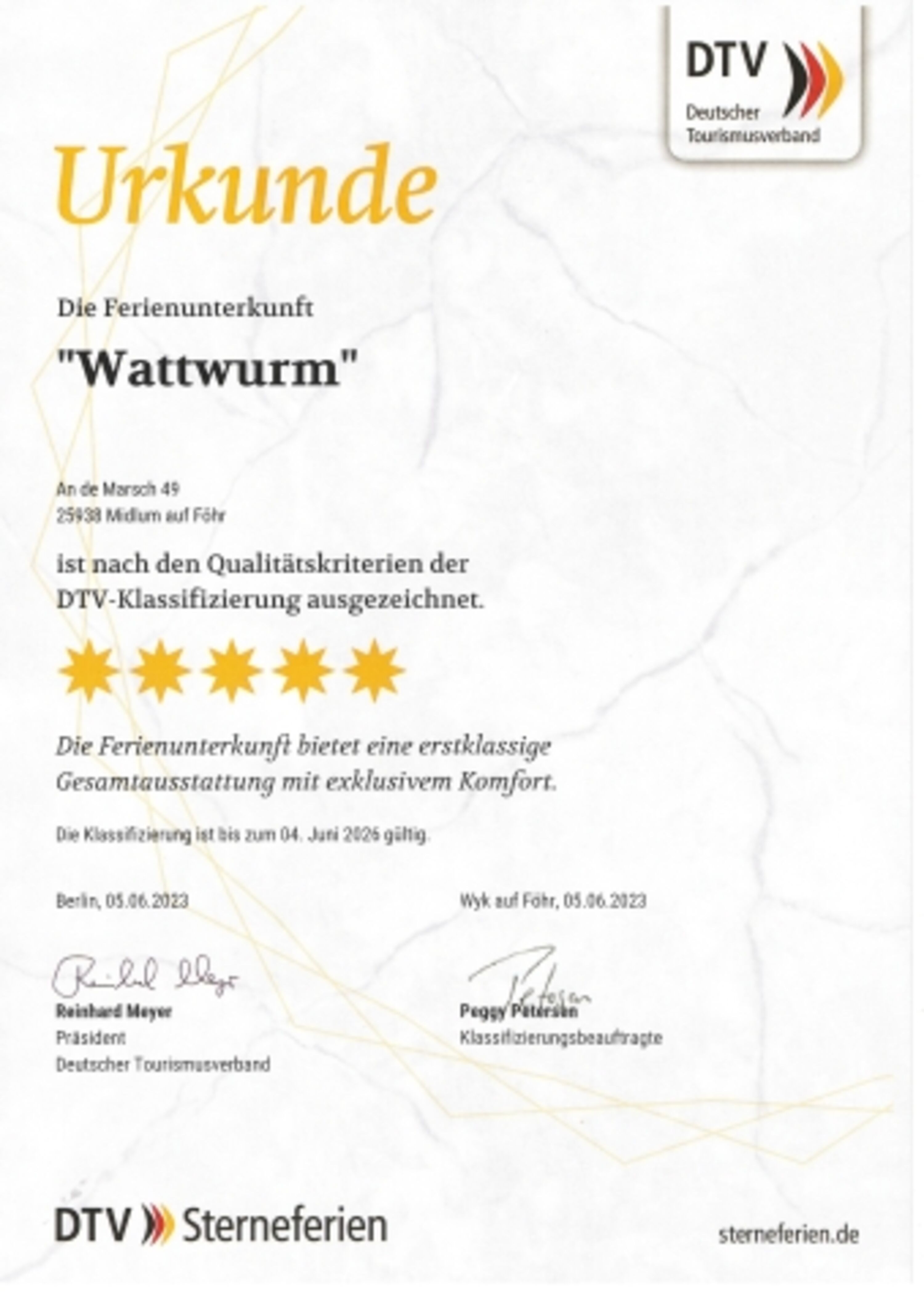 vom DTV ausgezeichnet