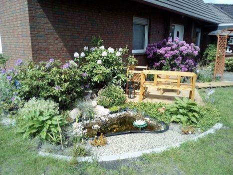 Sitzecke vor dem Haus