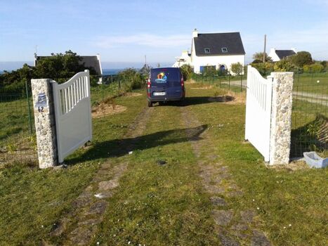 Der private Zufahrtsweg zum Haus