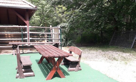 Sitzgruppe im Sommer