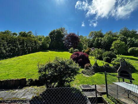 Garten im Frühling , eingezäunt