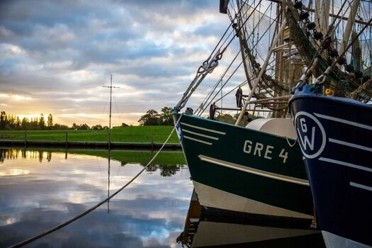 Hafen Greetsiel in unmittelbarer Nähe