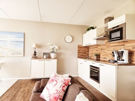 Blick auf die Küchenzeile