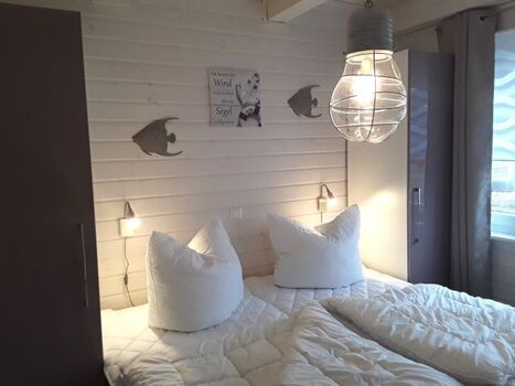 Das Schlafzimmer im Erdgeschoss