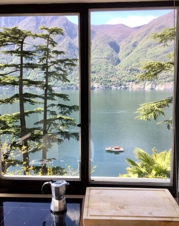 Magische Aussicht beim Kochen