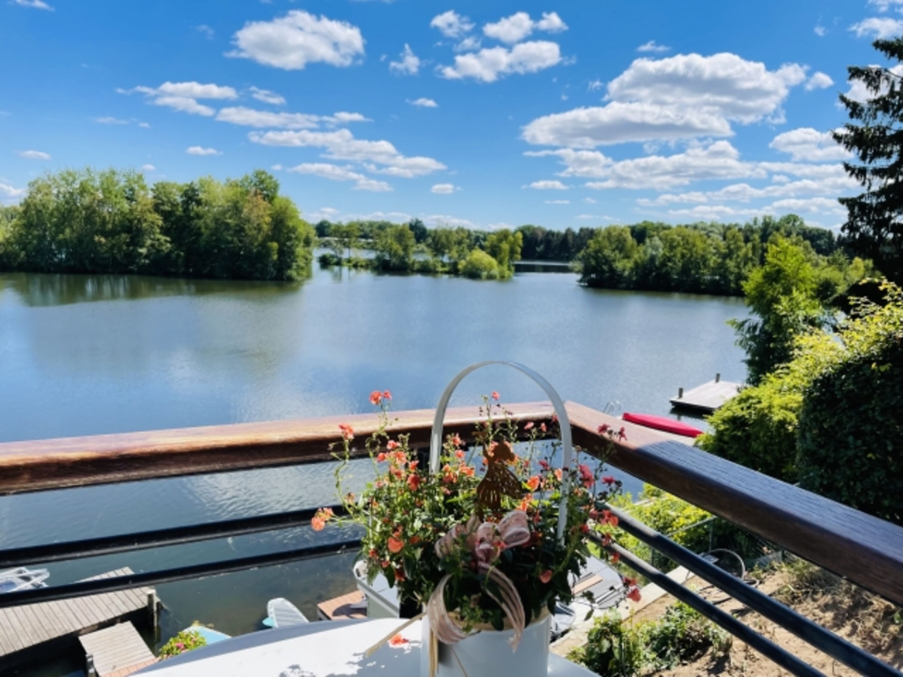 Blick vom Balkon