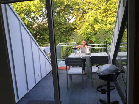 Dachterrasse mit Elektrogrill