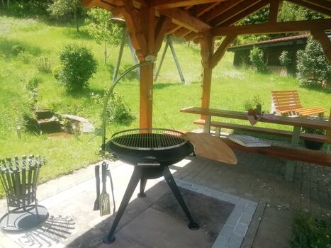 Grillstelle auf dem Hof