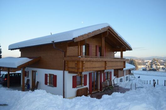Ferienhaus im Winter