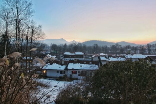 Winterpanorama von der Terrasse aus