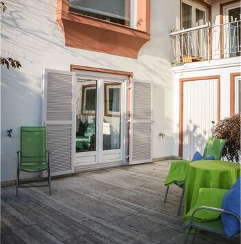 Sonnenterasse vor der Ferienwohnung