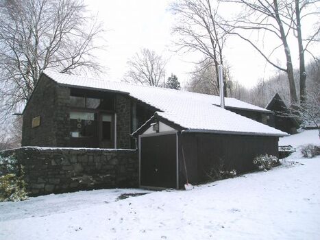 Ferienhaus im Winter