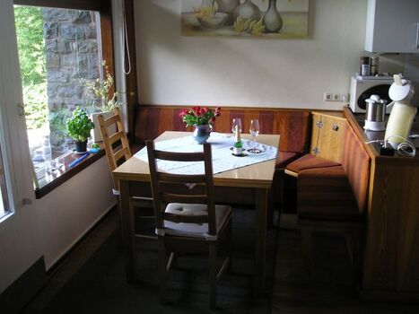 Sitzgruppe Küche mit Panoramablick