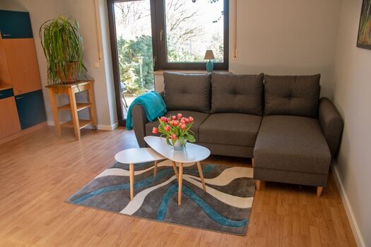 Wohnbereich mit Schlafcouch