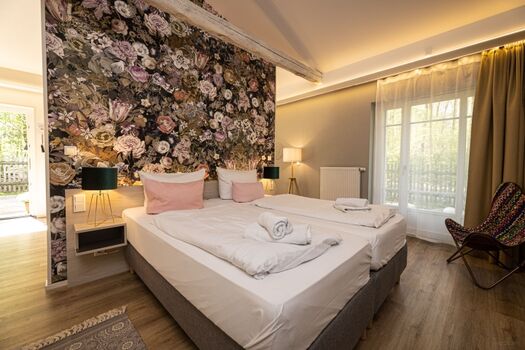 Offener Grundriss mit Schlaf- und Wohnbereich