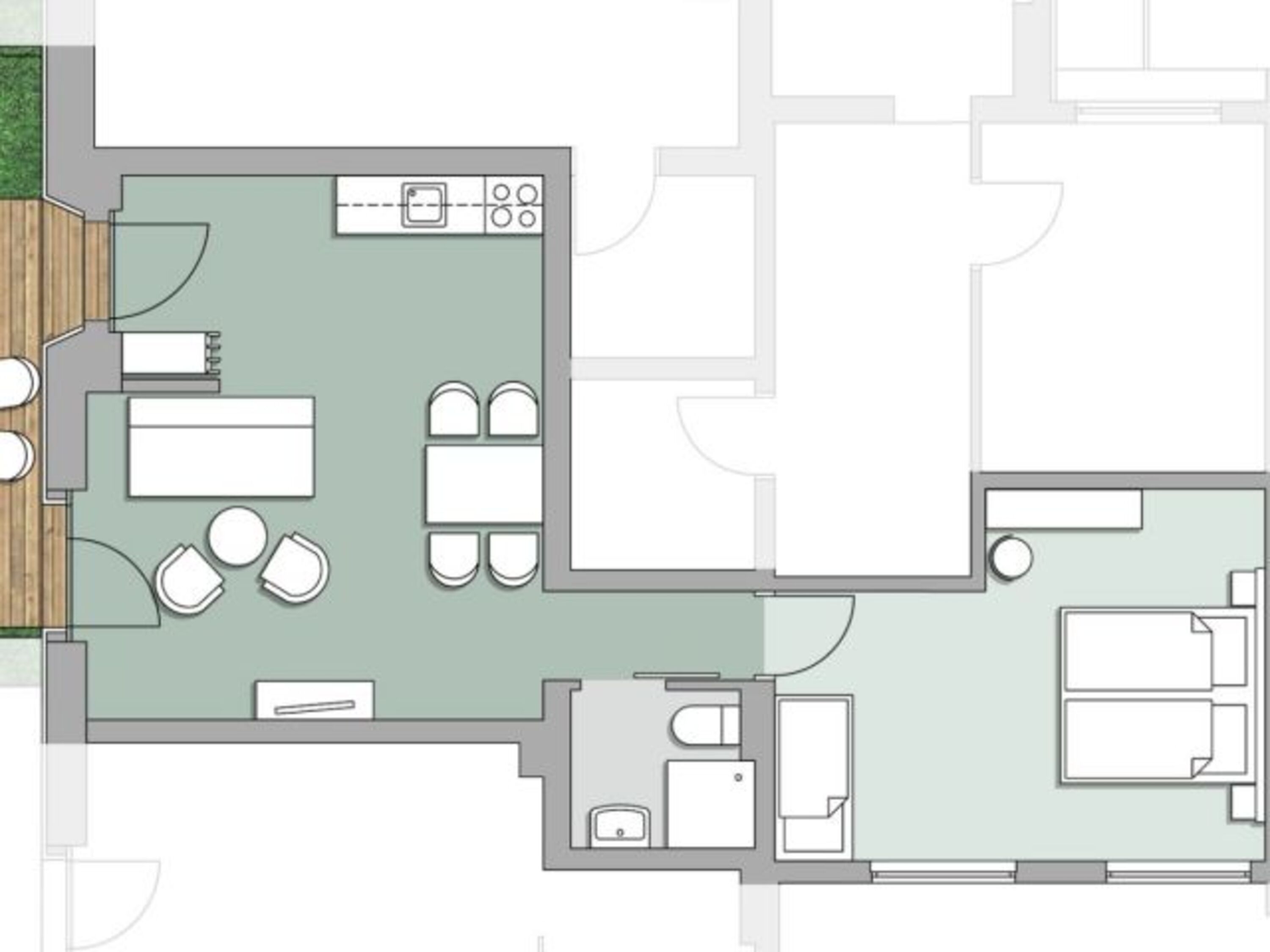 Grundriss des Apartments