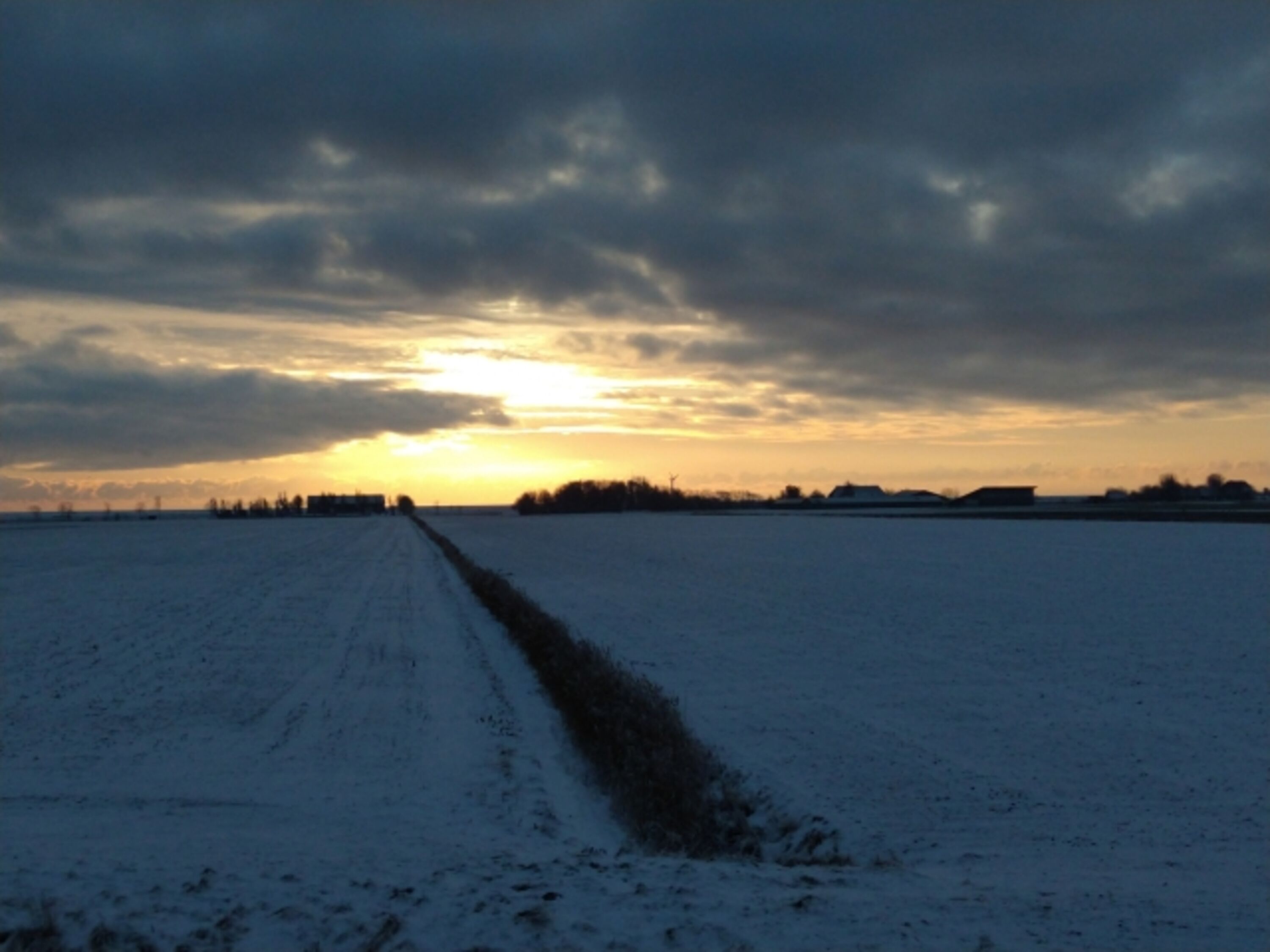 Abendstimmung im Winter