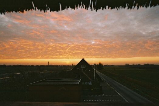 Sonnenaufgang vom Schlafzimmerfenster 