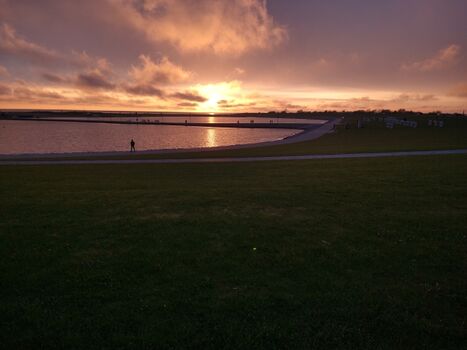 Abendstimmung am Deich