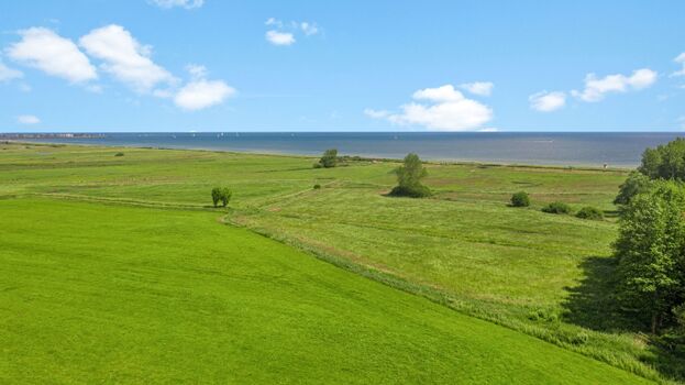 Blick auf das Meer in nur 400m Entfernung (Luftlinie)