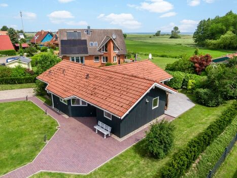 Blick auf unser Haus Strandmuschel 