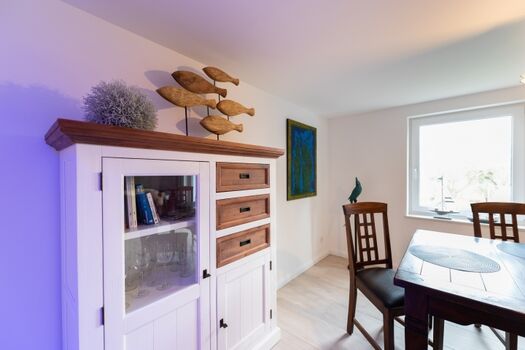 Blick vom Essbereich in den Garten