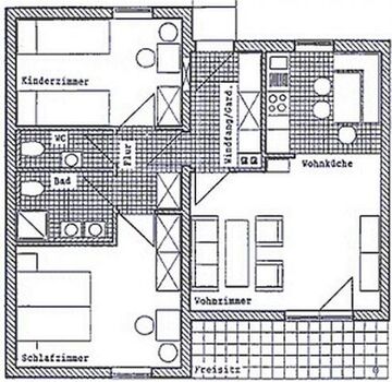 Grundriss des Haustyps