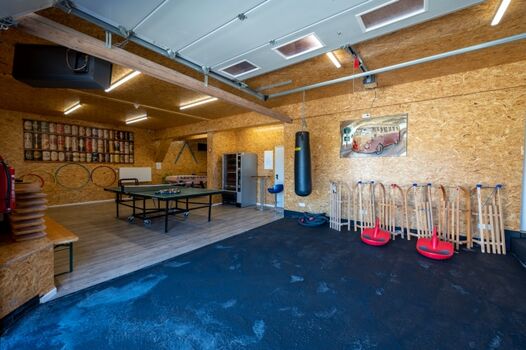 Separater Gemeinschafts -Freizeitraum für alle Gäste des Bergdomizils