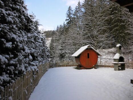 ......im Schnee abkühlen