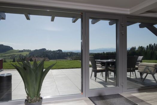 Blick vom Wohn - Esszimmer