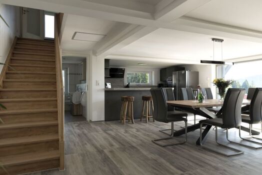 Großzügiges offenes  Wohn- und Esszimmer