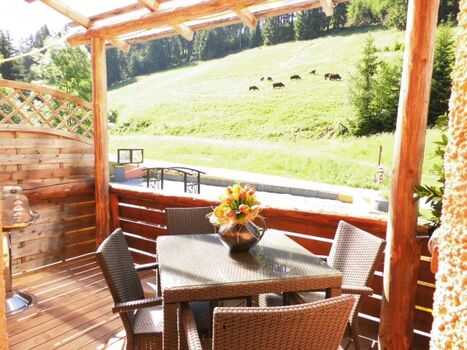 Balkon vom Schlafzimmer abgehend