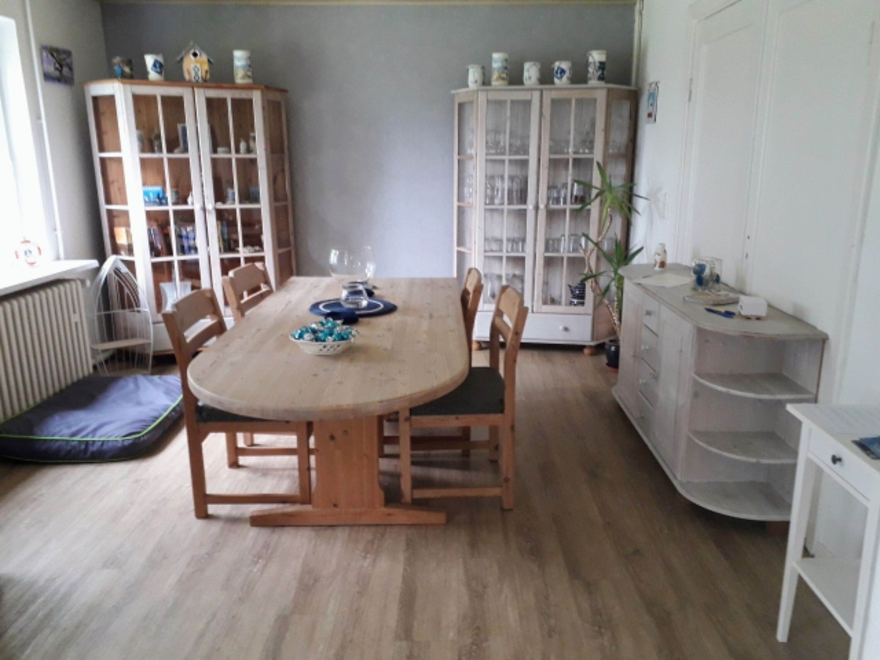 Essecke im Wohnzimmer