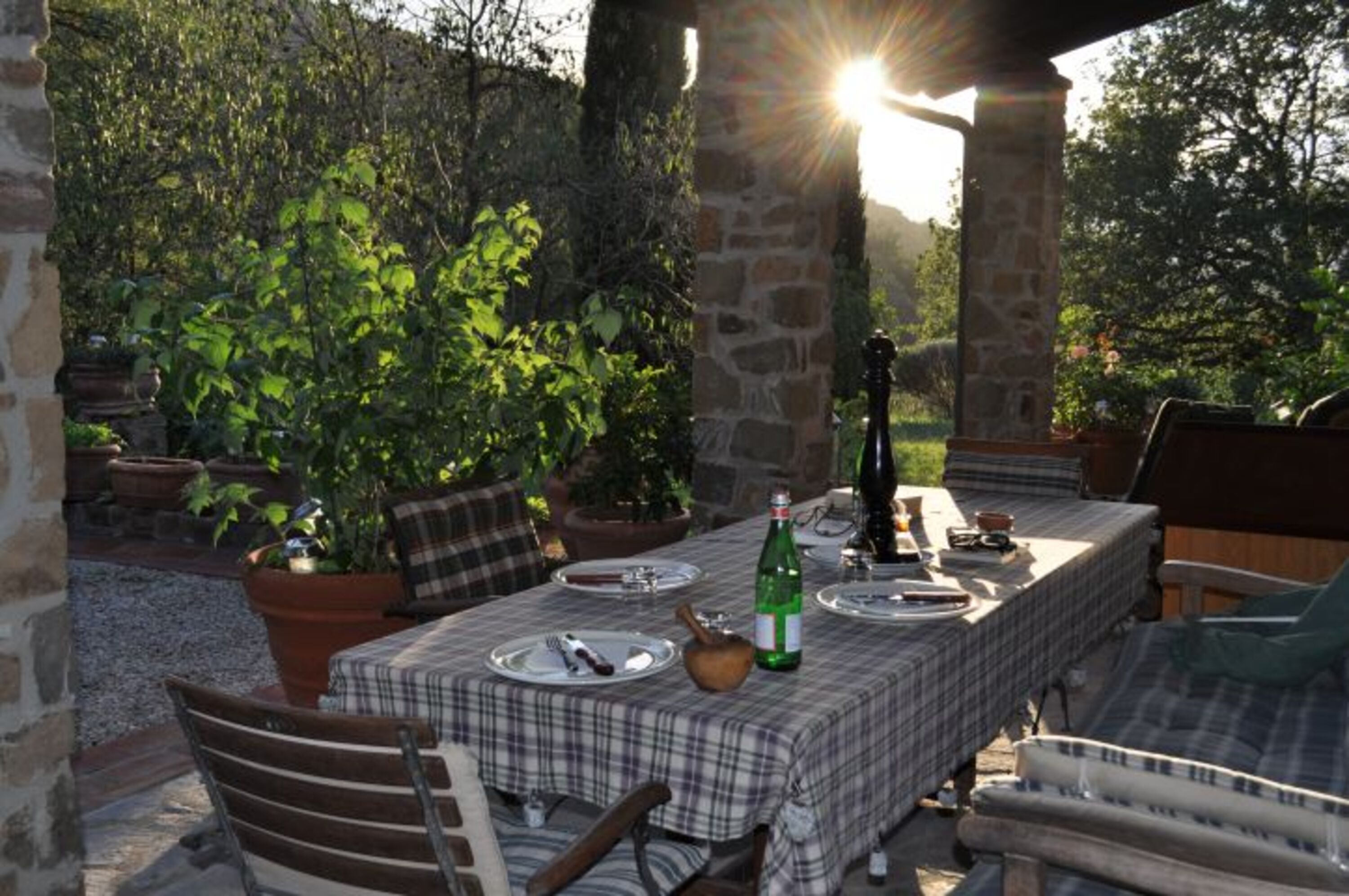 überdachte Terrasse