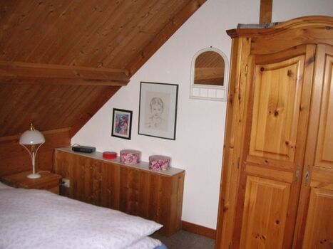 Schlafzimmer auf der Empore