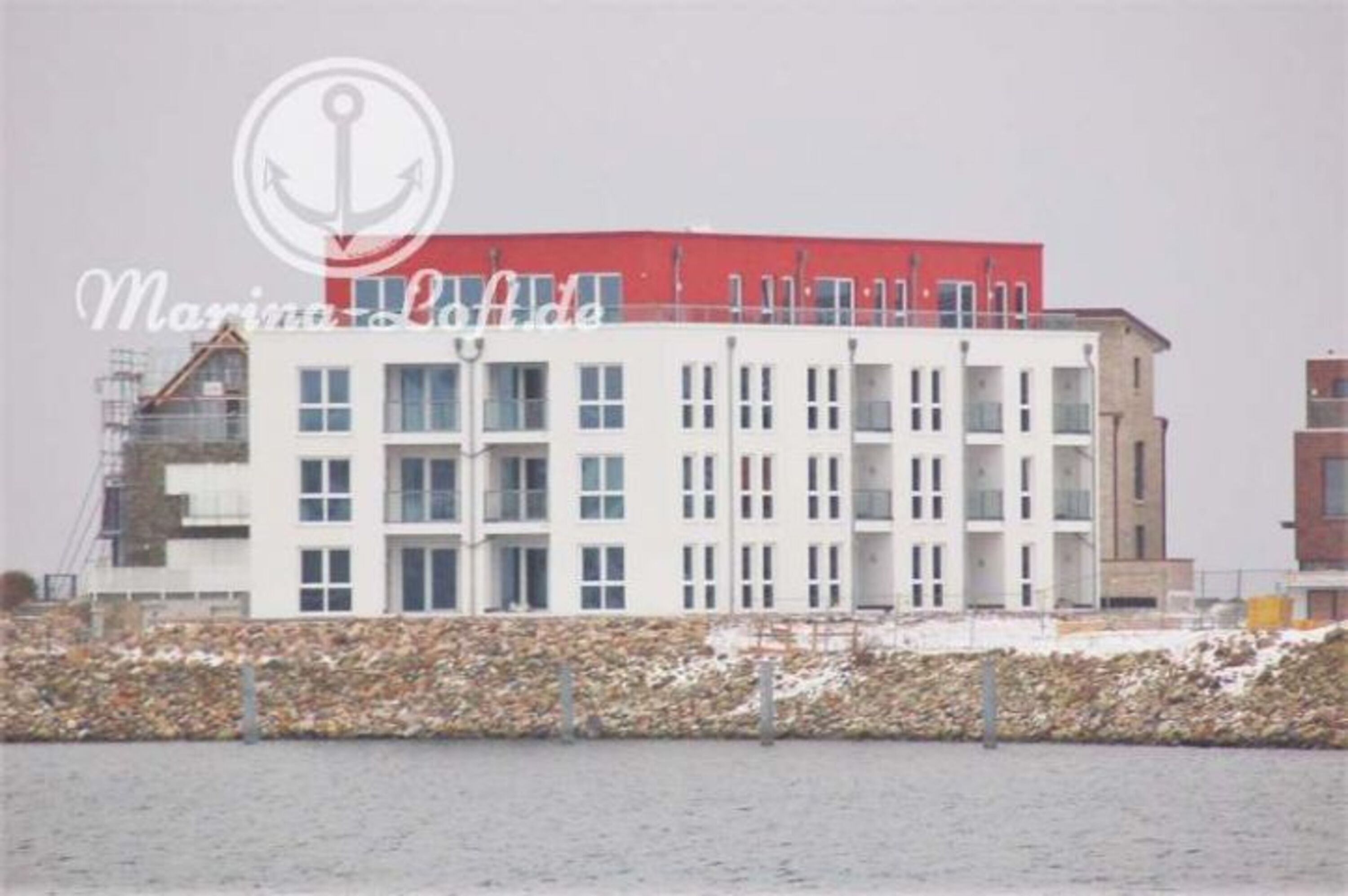 Unsere Penthaus Wohnung Oben rechts mit Dachterrasse und Meerblick