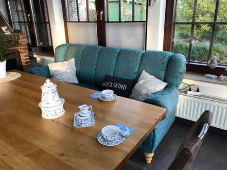 Wohnküche im Wintergarten