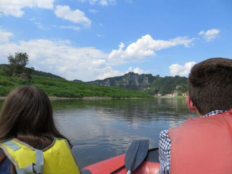Paddeltour auf der Elbe 