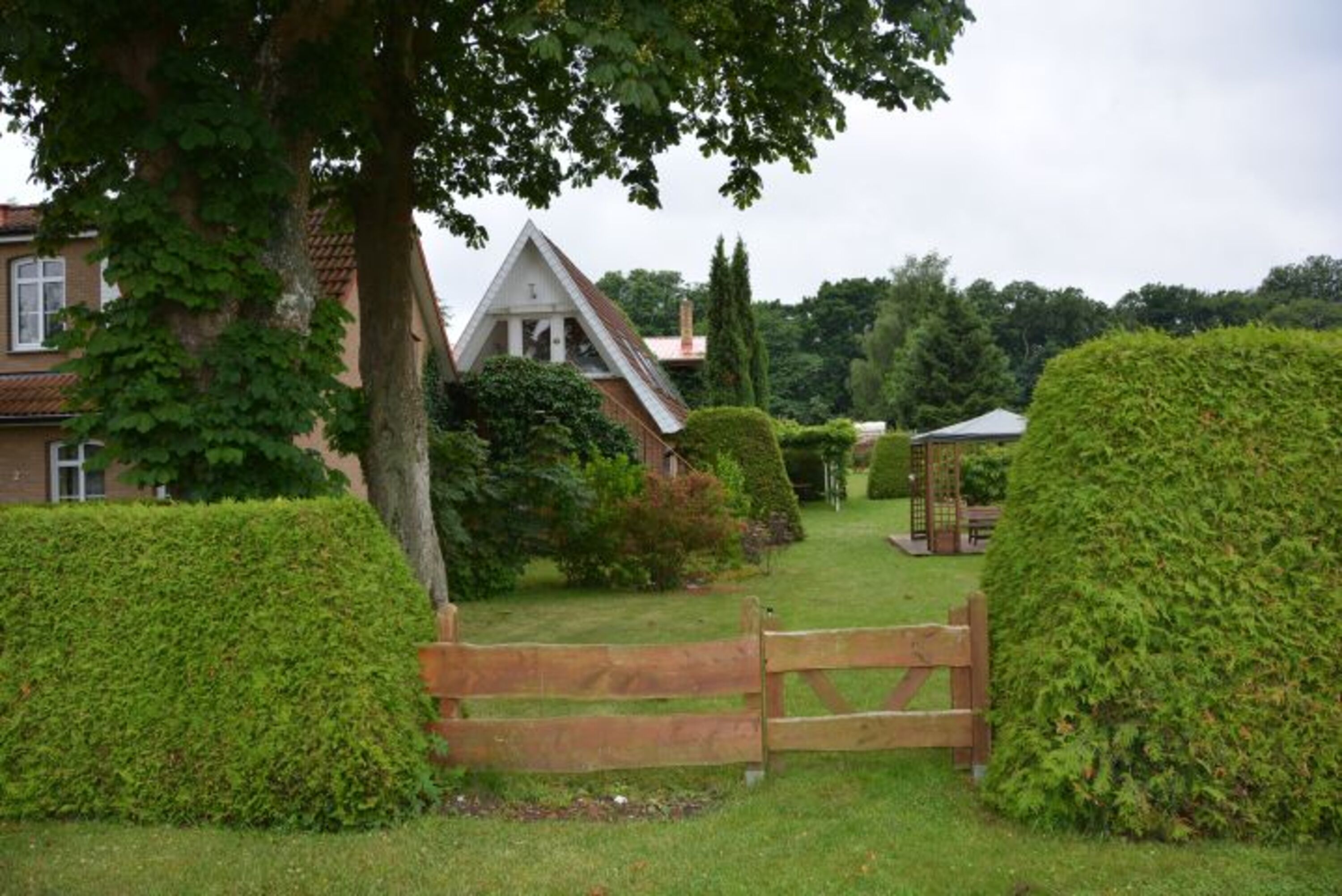 Blick auf das Grundstück