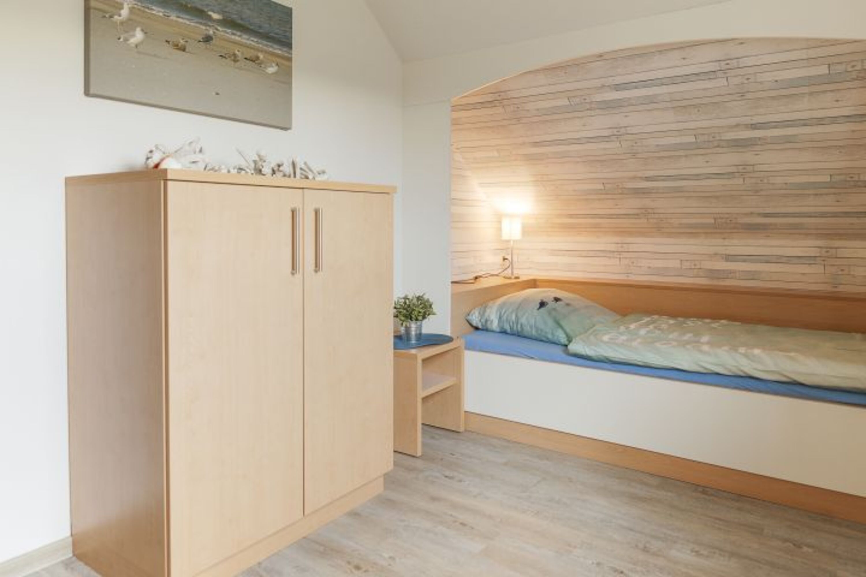 Schlafzimmer im Obergeschoss mit 2 Einzelbetten