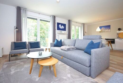 Wohn- und Essbereich mit offener Küche